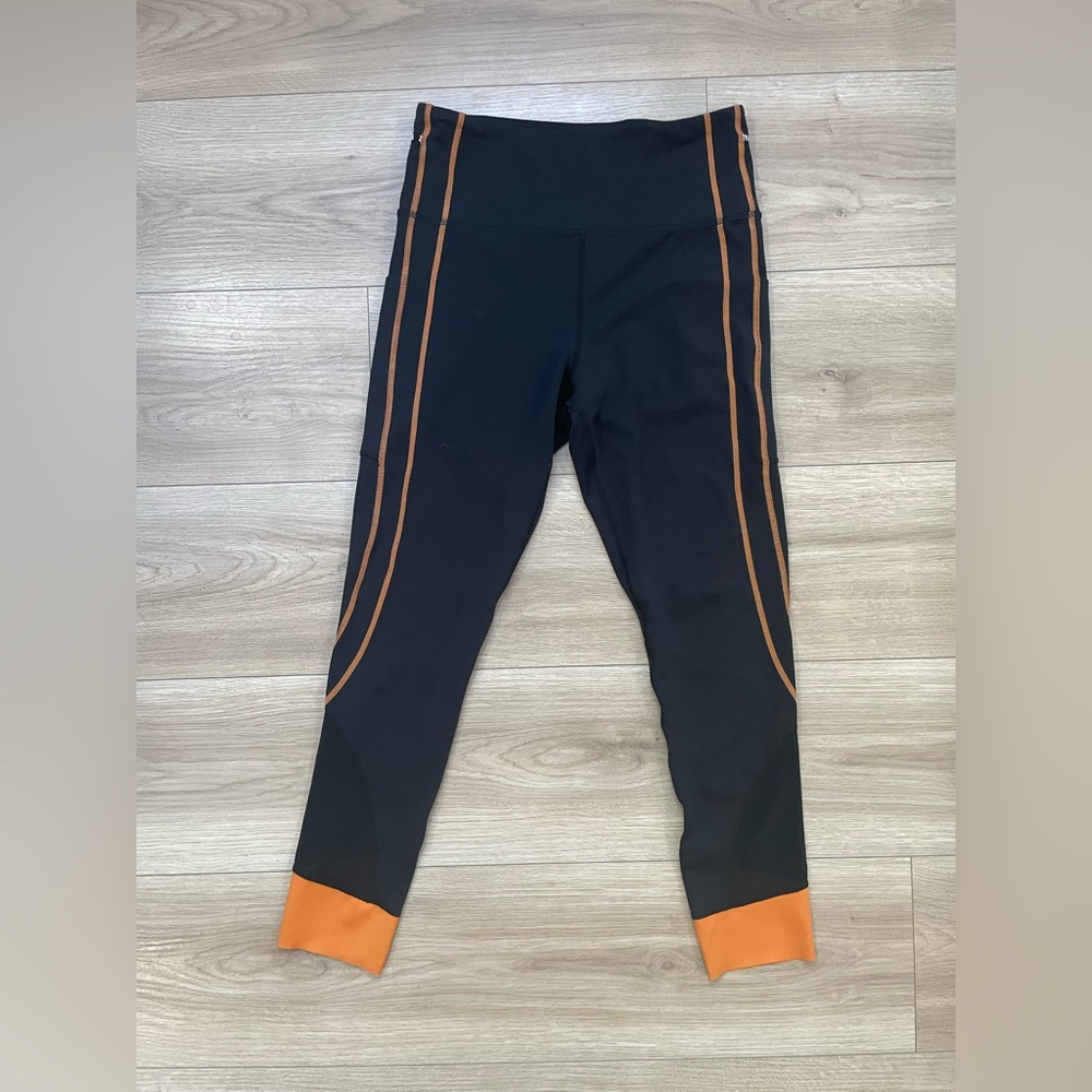 ZYIA Black and Orange Activewear Leggings
